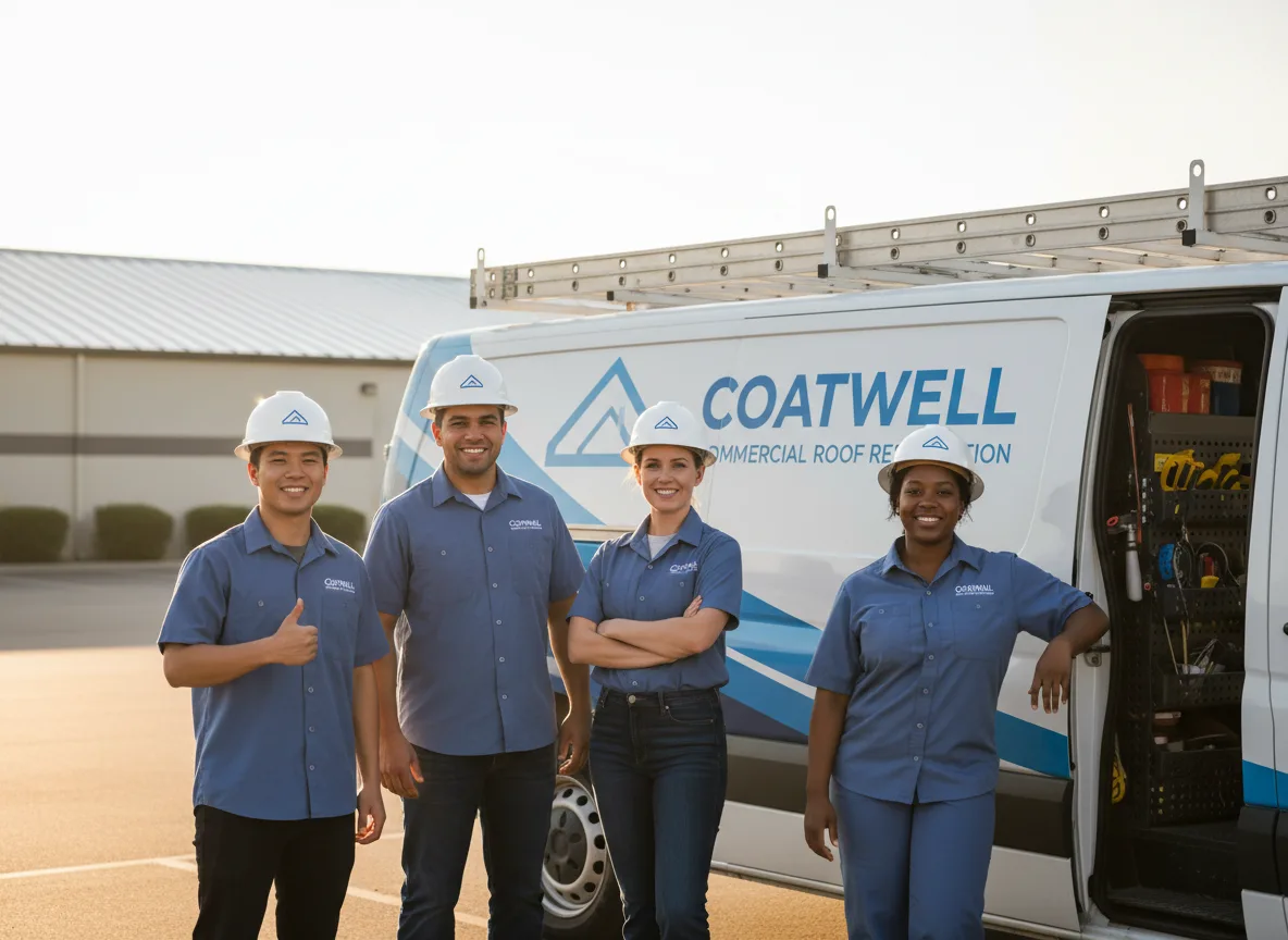 Commercial roof coating company in Brownsboro, TX